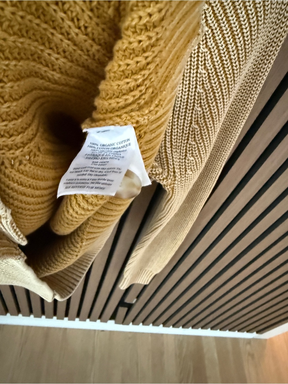 Faherty Golden Yellow Ribbed Button Cardigan - Picture 8 of 8